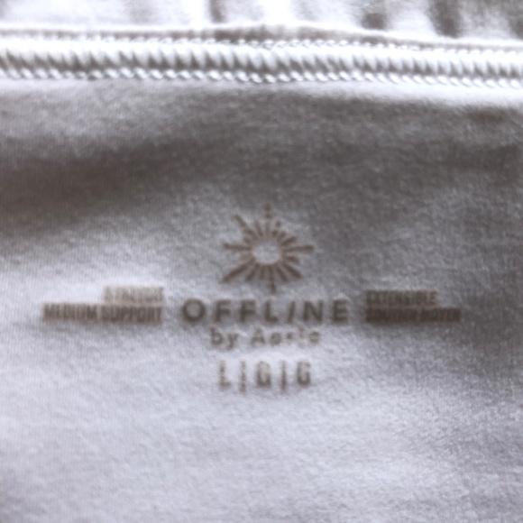 Aerie OFFLINE cross back white sports bra - Picture 7 of 7